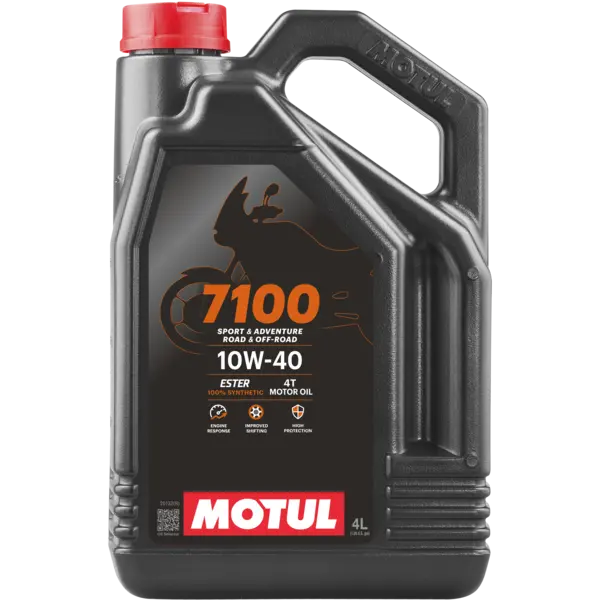 שמן מנוע 10w40 סינטטי מלא 7100 מוטול MOTUL ארבעה ליטרים