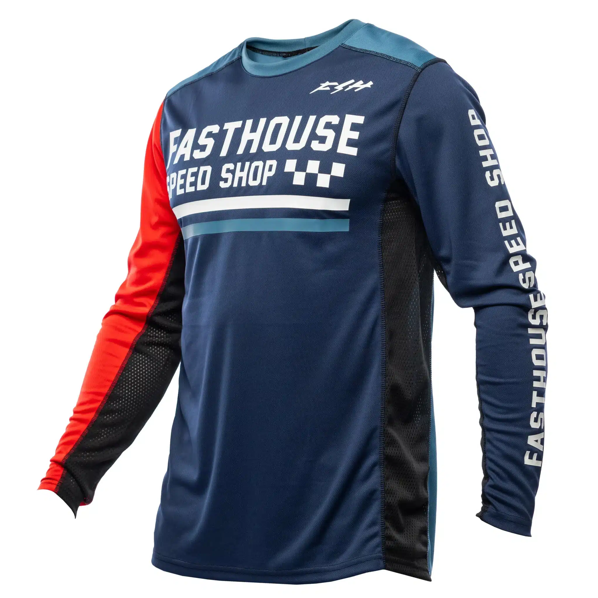 חולצת רכיבה פסטהאוס כחול/אדום – FASTHOUSE GRINDHOUSE HUDSON LS JERSEY