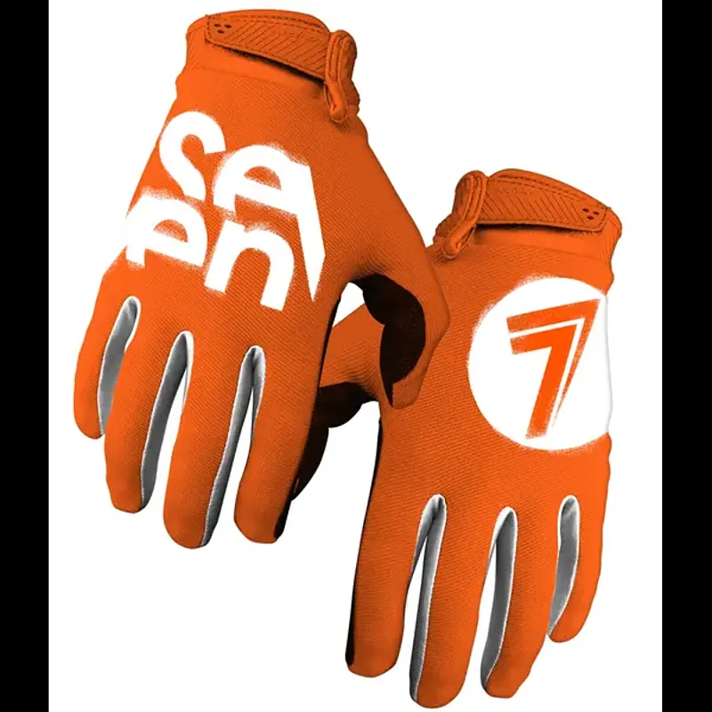 כפפות רכיבה סבן כתום – SEVEN MX Annex 27 Parallel Glove Orange