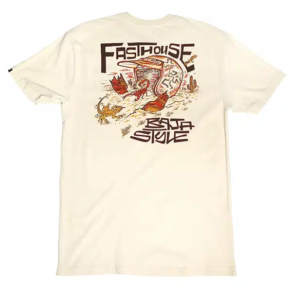 חולצה קצרה פסטהאוס טבעי FASTHOUSE Baja Style SS Tee Natural