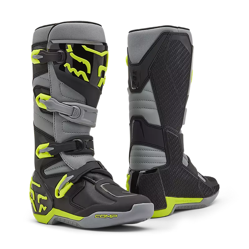 מגפיים פוקס אפור/צהוב FOX RACING COMP