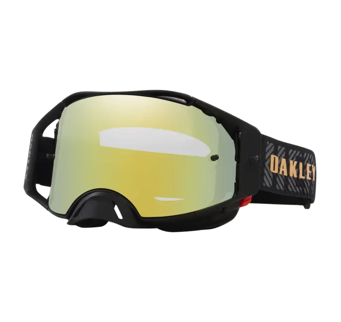 משקף אבק אוקלי שחור OAKLEY Airbrake MX Herlings Sig W-24K Iridium