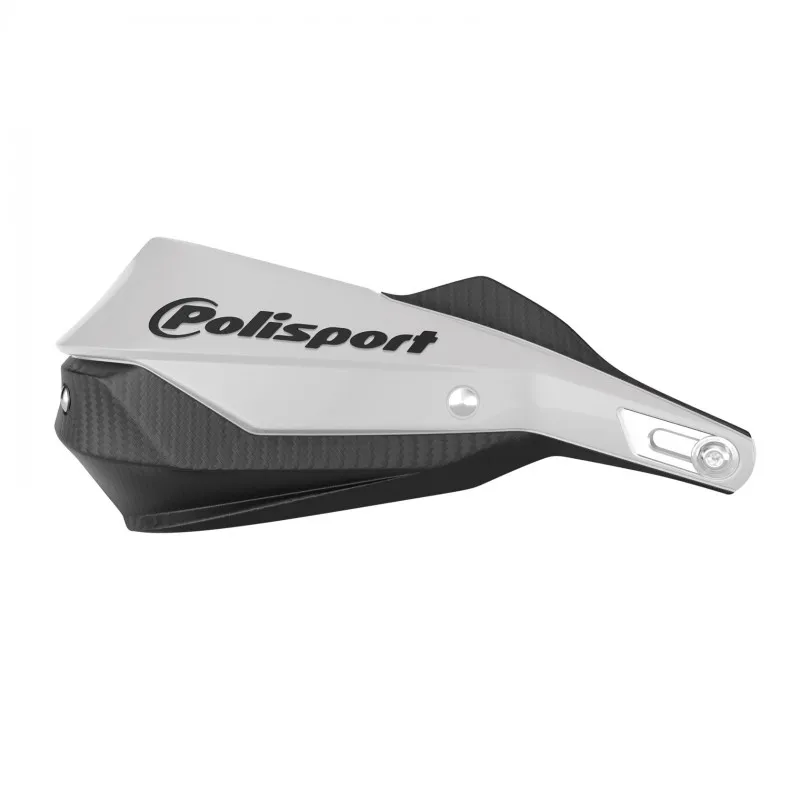 מגני ידיים סגורים לאופנוע – לבן/שחור – POLISPORT HANDGAURD TRAILBLAZER