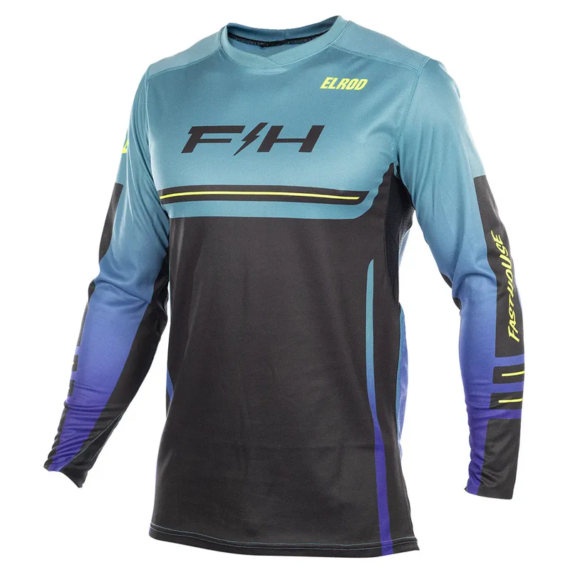 חולצת רכיבה פסטהאוס כחול שחור – Fasthouse Elrod React Jersey