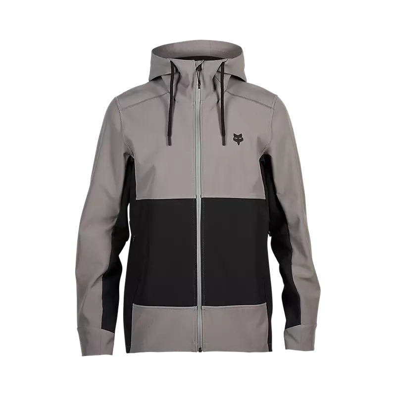 מעיל דוחה מים מחמם פוקס פיט גאקט אפור/שחור FOX Pit Jacket V24