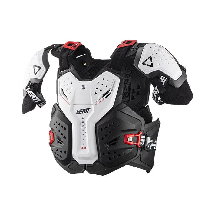 מגן חזה לבן Leatt 6.5 PRO HD