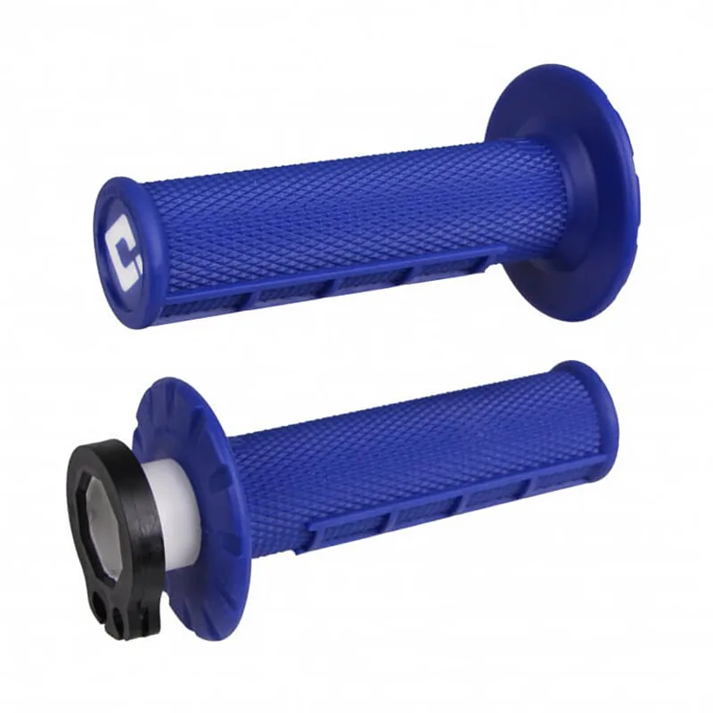 גריפים עם ידית גז ונעילה ODI כחול – ODI Rogue Lock-On Blue
