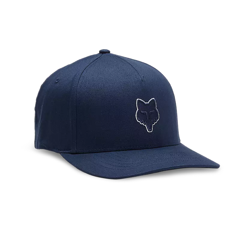 כובע פוקס כחול/לבן FOX Head Flexfit