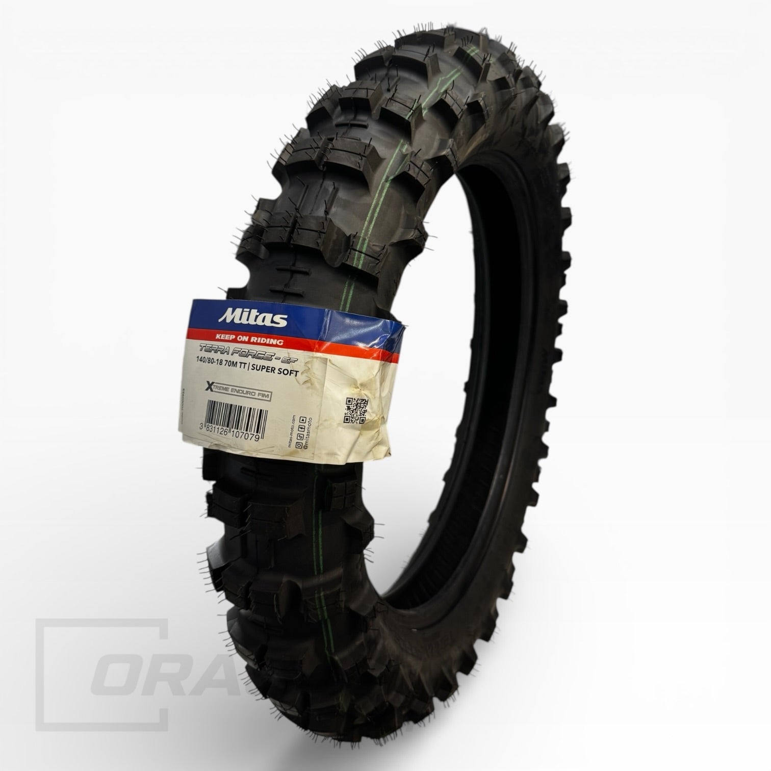 צמיג אחורי Mitas Terra Force-EF Super Soft (פס כפול ירוק) – 140/80-18